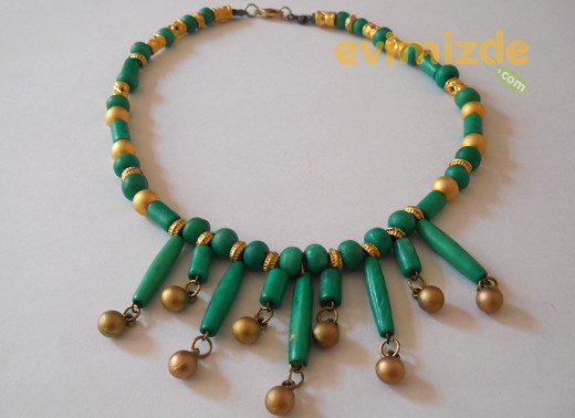 Takı KL47-Altın Toplu Kolye