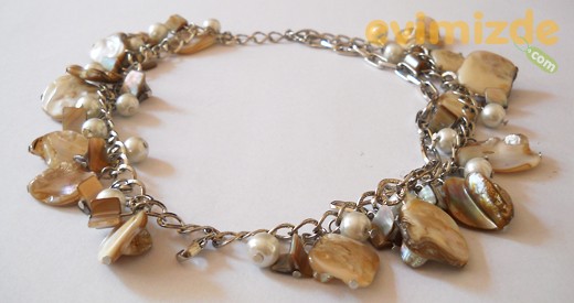 Takı KL48-Açık Kestane Kolye