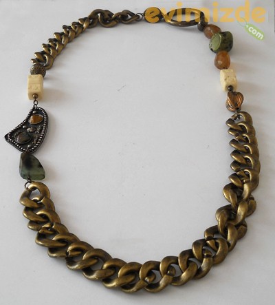 Takı KL57-Zincirli Bronz Kolye